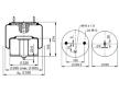 Mech, pneumatické odpružení CONTITECH AIR SPRING 6617 N P01