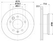 Brzdový kotouč HELLA 8DD 355 111-001