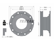 Brzdový kotouč TEXTAR 93095800