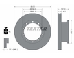 Brzdový kotouč TEXTAR 93086800