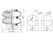 Vzduchová pružina, pneumatické pérování, nápravy PHOENIX SP 2 B 12 R-1