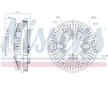 Spojka, větrák chladiče NISSENS 86084