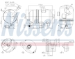 Sušárna, klimatizace NISSENS 95520