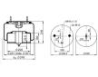 Mech, pneumatické odpružení CONTITECH AIR SPRING 6613 N P01