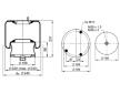 Mech, pneumatické odpružení CONTITECH AIR SPRING 819 N P01