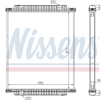 Chladič, chlazení motoru NISSENS 67218