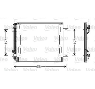Kondenzátor, klimatizace VALEO 818035