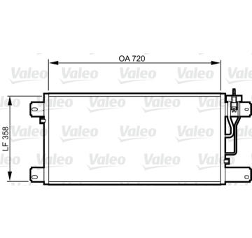 Kondenzátor, klimatizace VALEO 818988