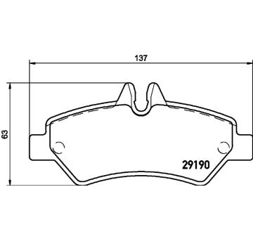 Sada brzdových destiček, kotoučová brzda HELLA 8DB 355 005-351