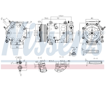 Kompresor, klimatizace NISSENS 890780