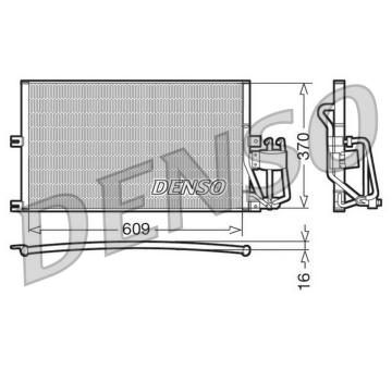 Kondenzátor, klimatizace DENSO DCN20029