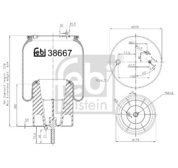 Mech, pneumatické odpružení FEBI BILSTEIN 38667