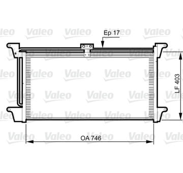 Kondenzátor, klimatizace VALEO 818992
