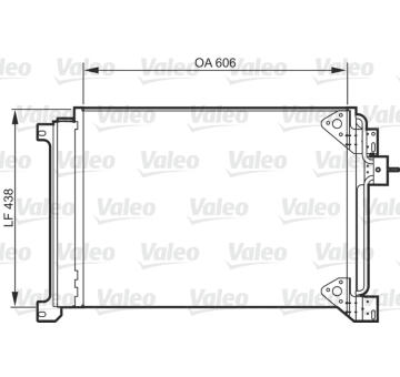 Kondenzátor, klimatizace VALEO 818985