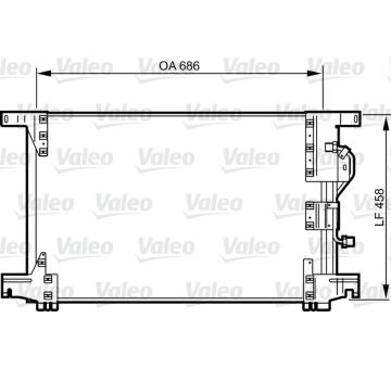 Kondenzátor, klimatizace VALEO 818034