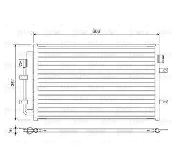 Kondenzátor, klimatizace VALEO 822551