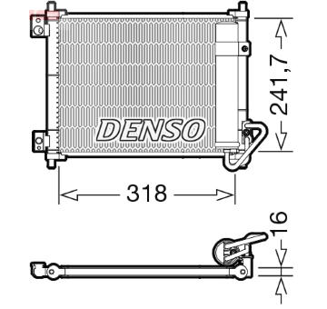 Kondenzátor, klimatizace DENSO DCN99055