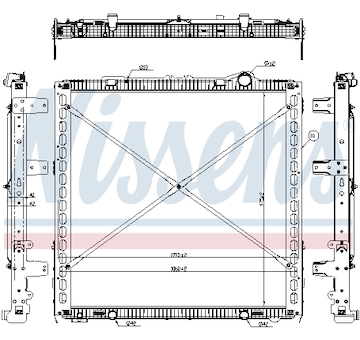 Chladič, chlazení motoru NISSENS 61449
