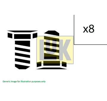 Sada šroubů, setrvačník LuK 411 0170 10