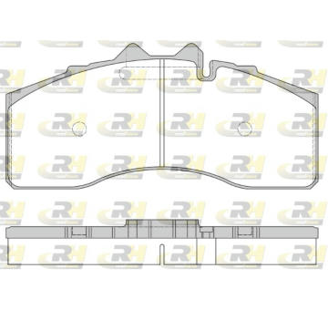 Sada brzdových destiček, kotoučová brzda ROADHOUSE JSX 21474.00