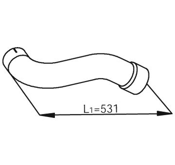 Výfuková trubka DINEX 54203