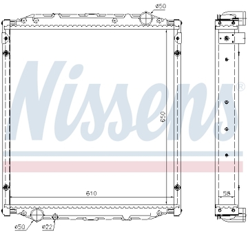 Chladič, chlazení motoru NISSENS 62876A