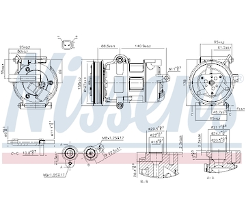 Kompresor, klimatizace NISSENS 890698