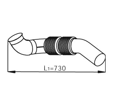 Výfuková trubka DINEX 56124