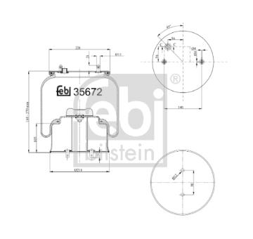 Mech, pneumatické odpružení FEBI BILSTEIN 35672