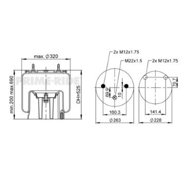 Mech, pneumatické odpružení PRIME-RIDE 1R12-902