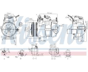 Kompresor, klimatizace NISSENS 890800