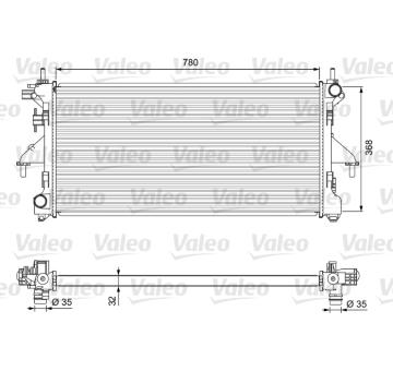 Chladič, chlazení motoru VALEO 701727