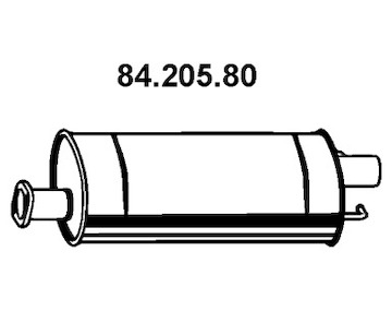 Střední tlumič výfuku EBERSPÄCHER 84.205.80