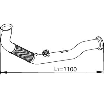 Výfuková trubka DINEX 82229