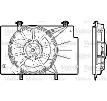 Větrák, chlazení motoru VALEO 696344