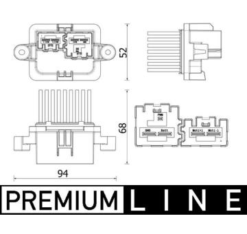 Regulace, vnitřní ventilace MAHLE ABR 109 000P