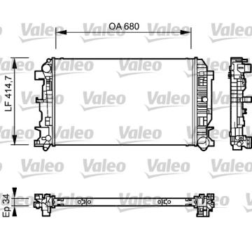 Chladič, chlazení motoru VALEO 735084