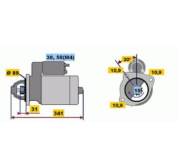 Startér BOSCH 0 001 368 016