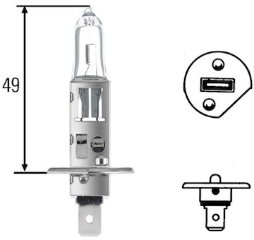 Žárovka, otočný maják HELLA 8GH 002 089-501