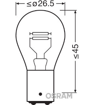 Žárovka, světla pro denní svícení OSRAM 7240