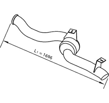 Výfuková trubka DINEX 22610