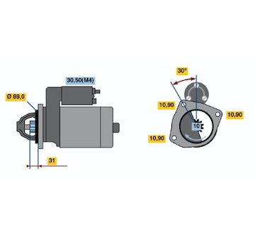 Startér BOSCH 0 001 231 008