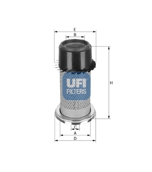 Vzduchový filtr UFI 27.292.00