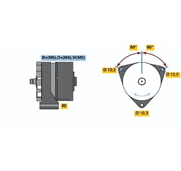 generátor BOSCH 0 986 034 270