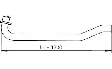 Výfuková trubka DINEX 47104