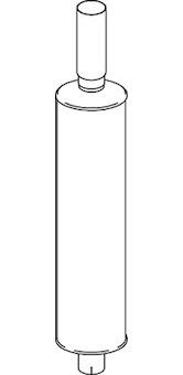 Střední-/zadní tlumič výfuku DINEX 49375