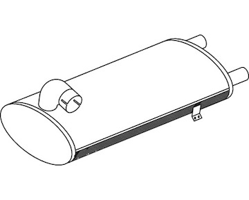 Střední-/zadní tlumič výfuku DINEX 50495