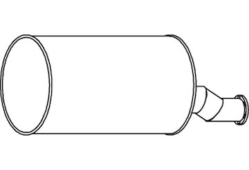 Střední-/zadní tlumič výfuku DINEX 64382