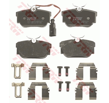 Sada brzdových destiček, kotoučová brzda TRW GDB1369
