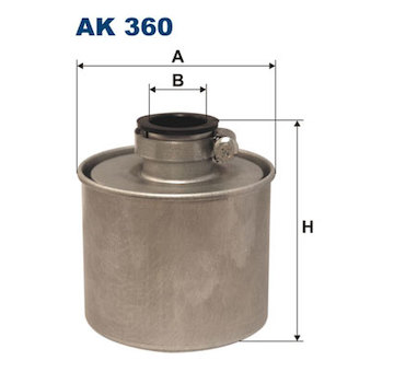 Filtr, kompresor (tlakovzdušná brzdová soustava) FILTRON AK 360